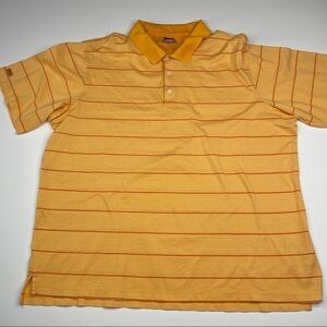 Slazenger Polo Shirt 100% Cotton Golf Preppy Resort Yellow Vacation Office XXL